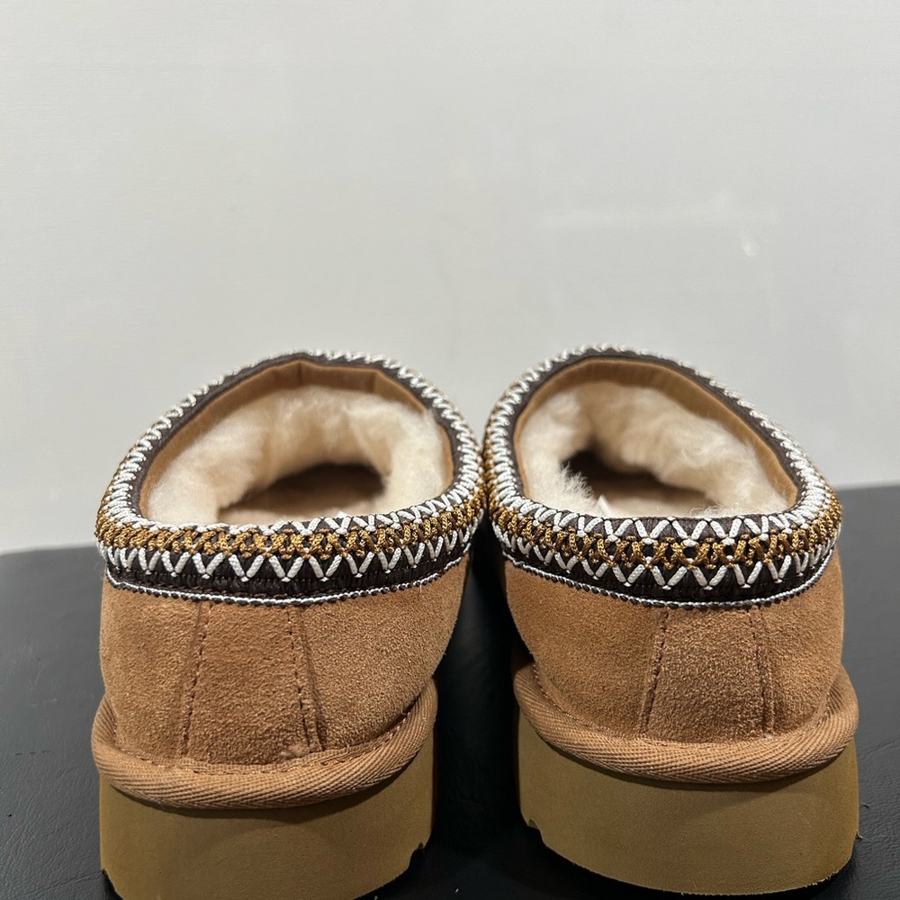 UGG Tasman ll Chestnut Suede Slip-On Slipper size 9 LIKE NEW - Picture 8 of 14